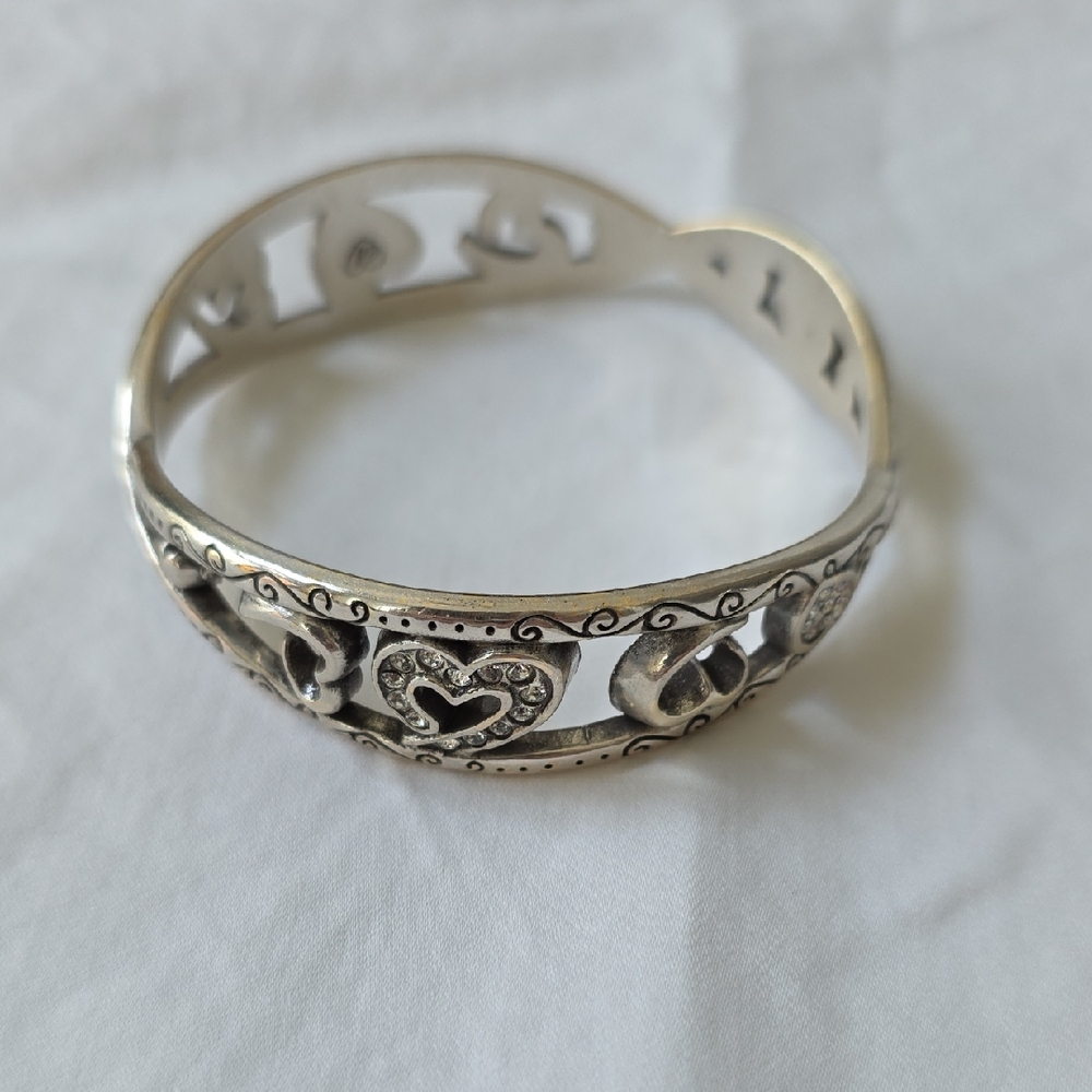 Brighton Love Struck Heart Coquette Girl Bangle Bracelet